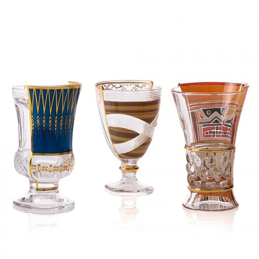 Seletti - Hybrid Bicchieri Pannotia Set di 3