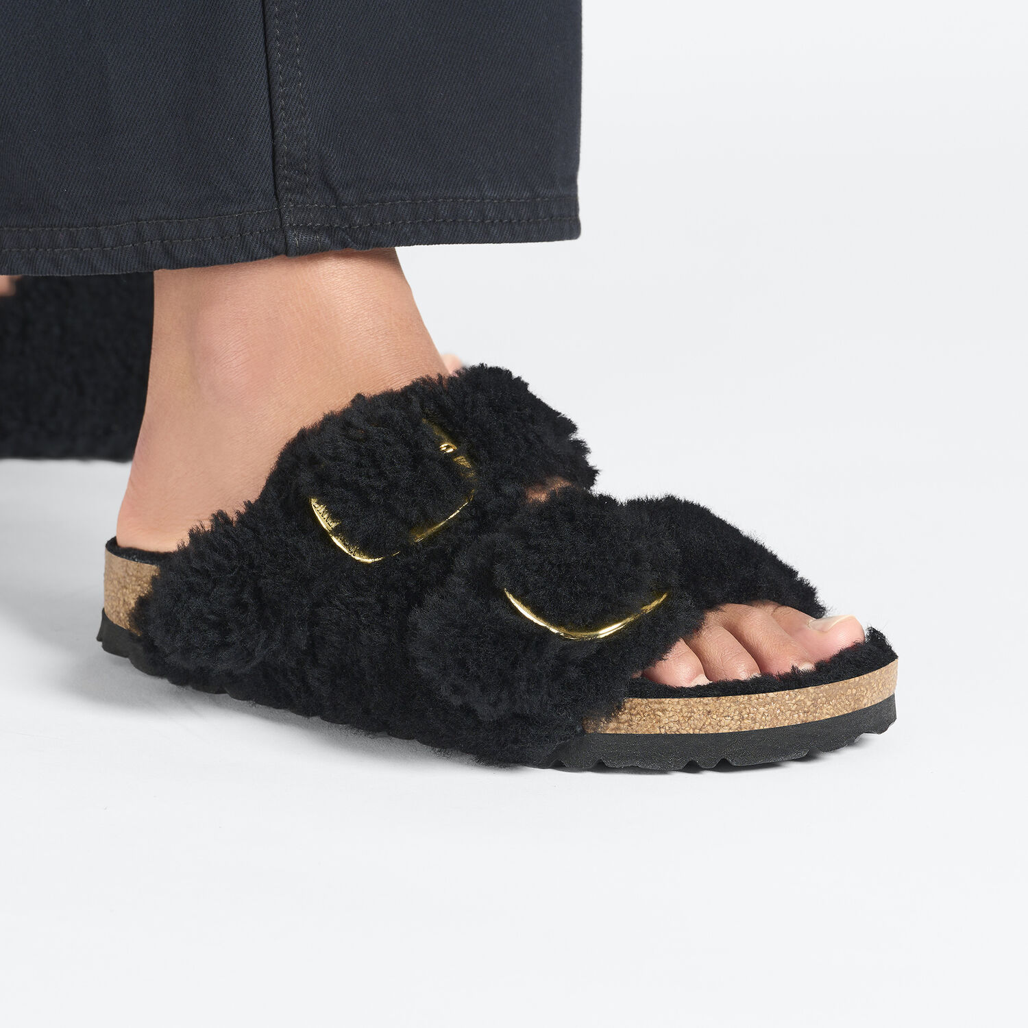 Birkenstock - Arizona Big Buckle Shearling Black - immagine 3