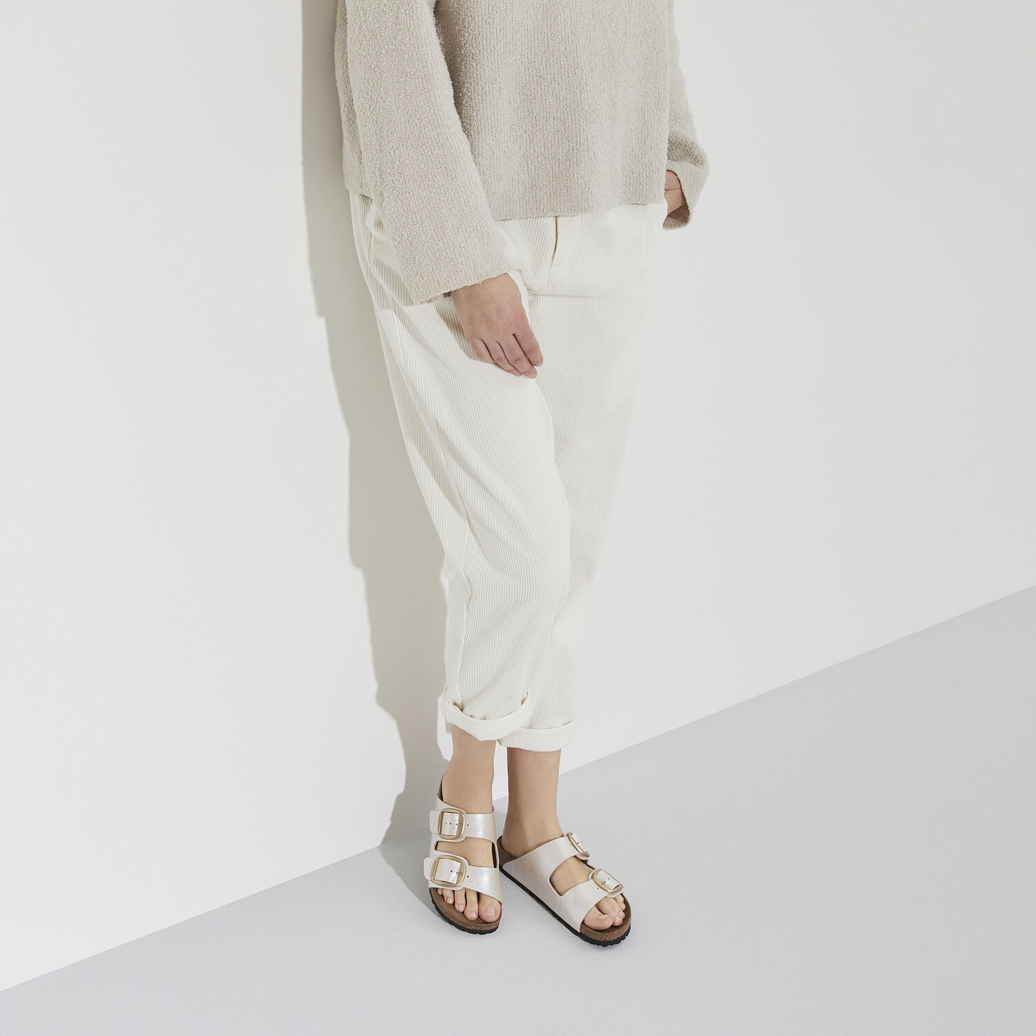 Birkenstock - Arizona Big Buckle Graceful Pearl White, Birko Flor - immagine 2