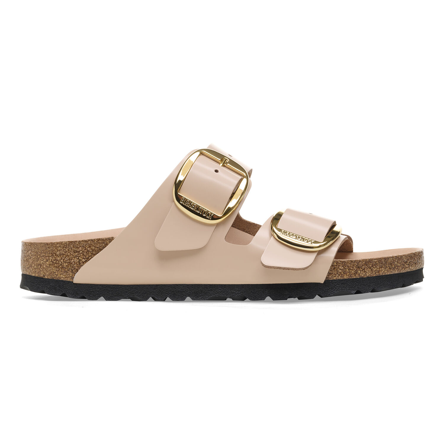 Birkenstock - Arizona Big Buckle Shine New Beige, Natural Leather - immagine 5