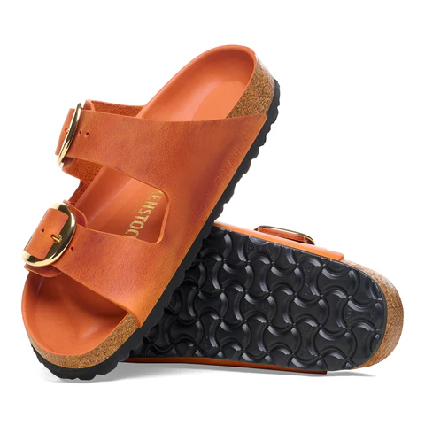 Birkenstock - Arizona Big Buckle Burnt Orange, Oiled Leather - immagine 3