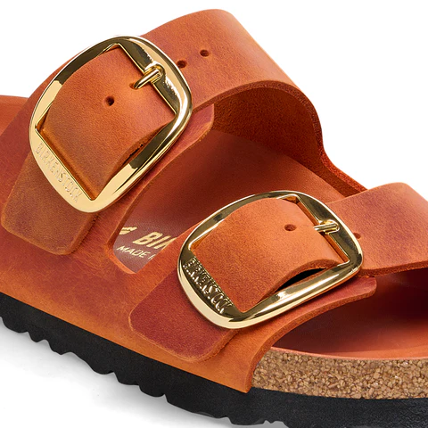 Birkenstock - Arizona Big Buckle Burnt Orange, Oiled Leather - immagine 6