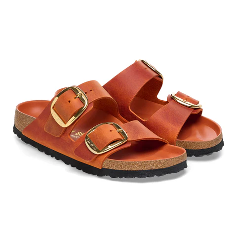 Birkenstock - Arizona Big Buckle Burnt Orange, Oiled Leather - immagine 5
