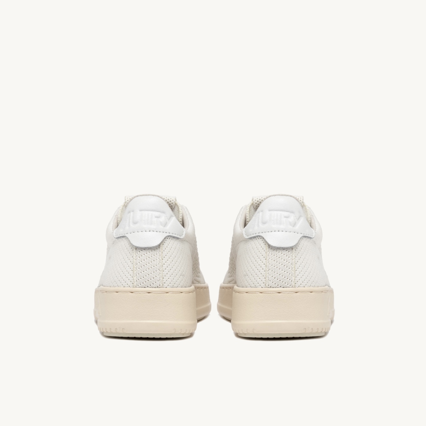 Autry - Medalist Easeknit Low in Tessuto Ivory - immagine 3