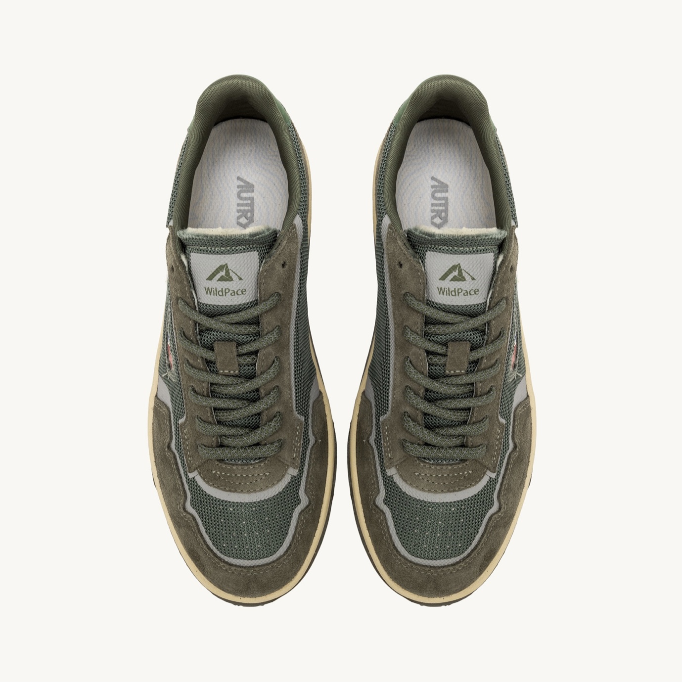 Autry - Wildpace Low in Mesh e Suede Schio Military - immagine 5