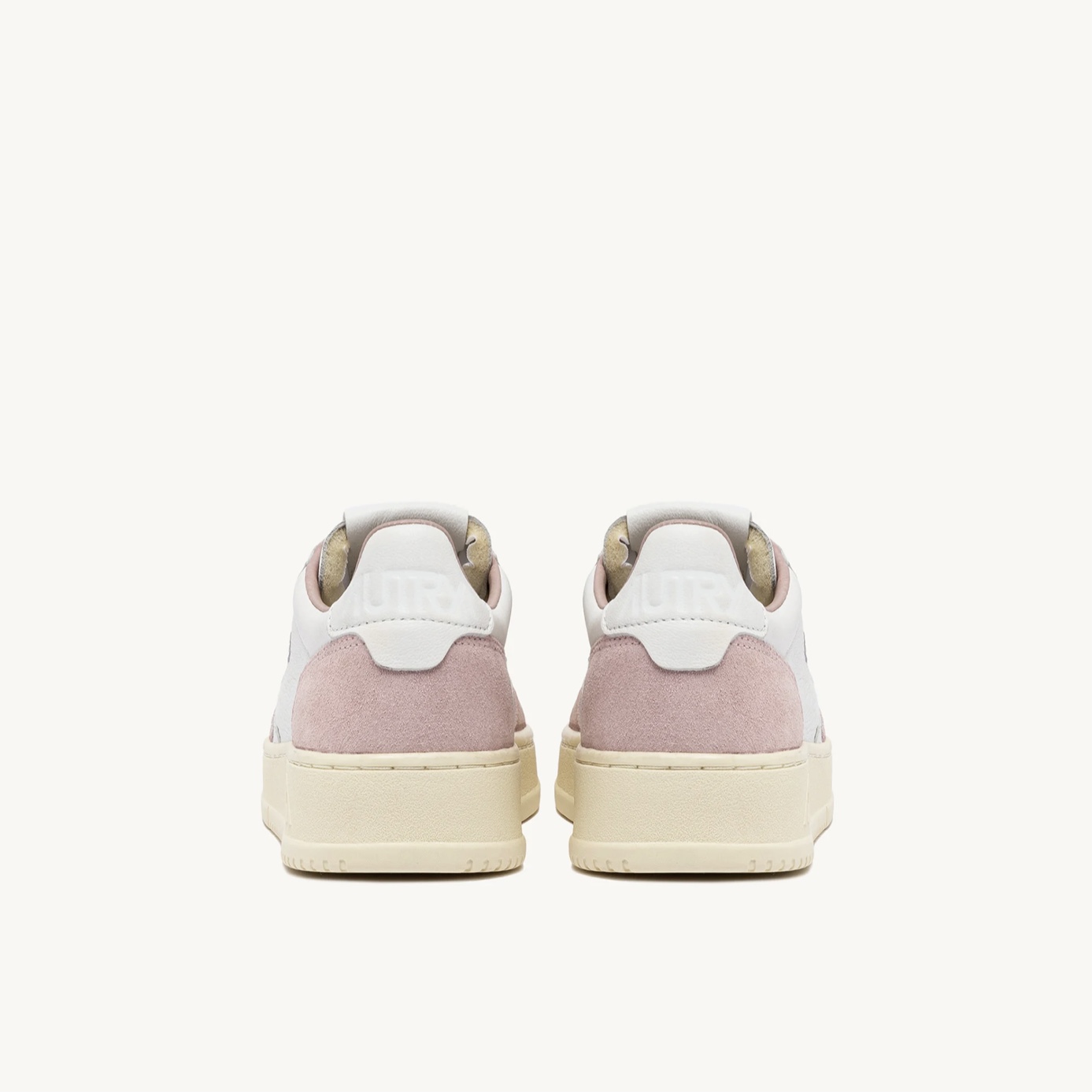 Autry - Medalist Low in Pelle Suede Bianco Powder - immagine 3