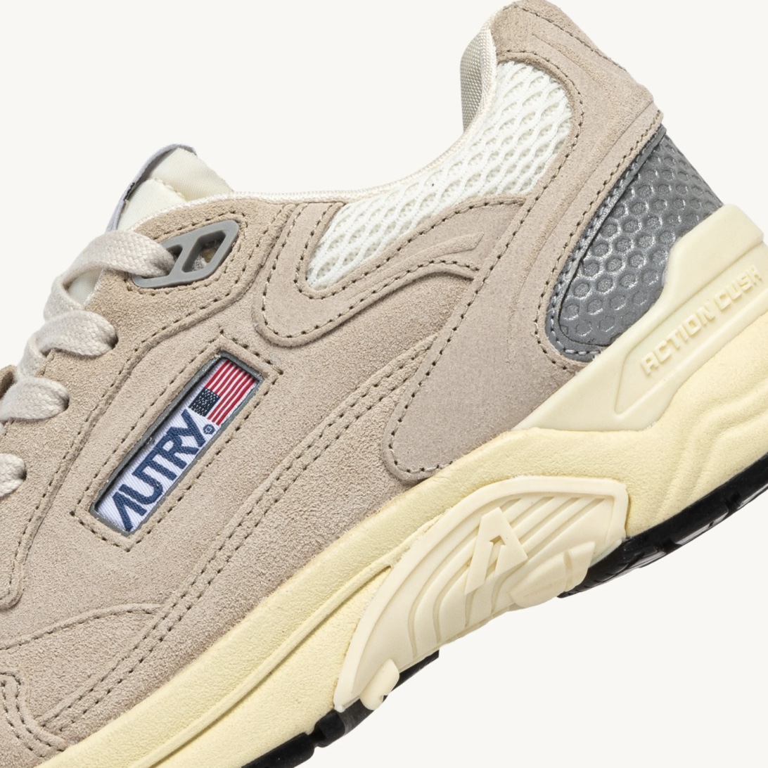 Autry Sneakers Hyperway in Mesh e Suede Sand e Argento - immagine 6