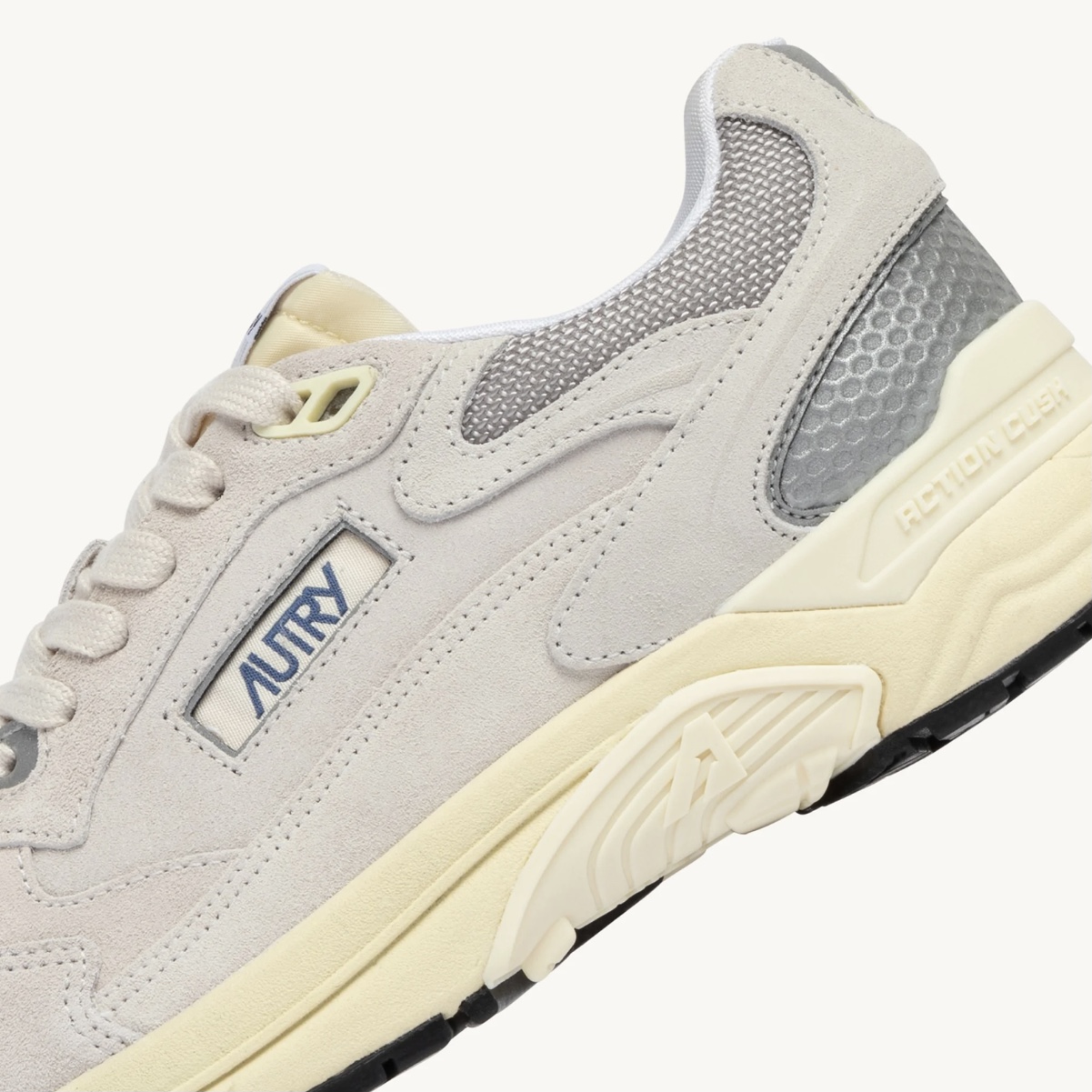 Autry Sneakers Hyperway In Mesh e Suede Bianco Argento - immagine 6